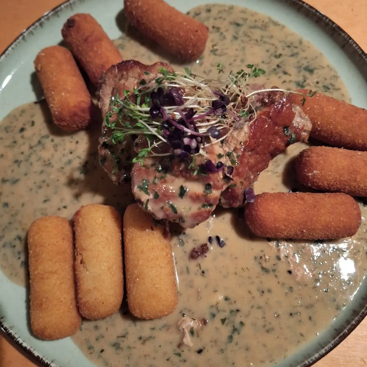 Schweine Lendchen, Café Restaurant SAN MARINO