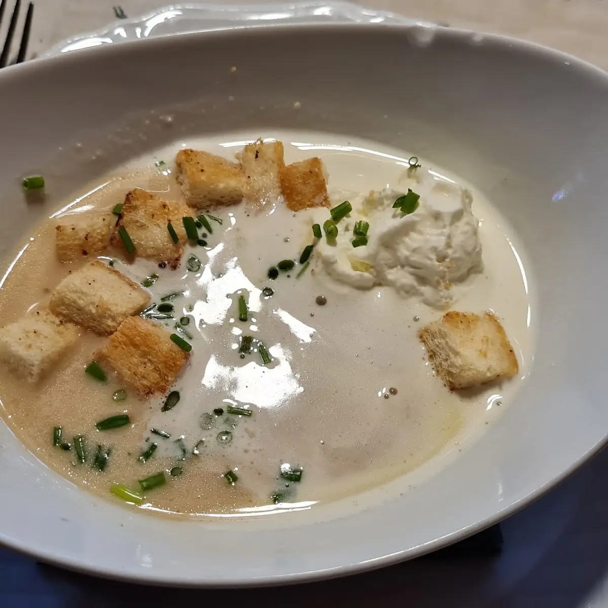 Schilcherrahmsuppe