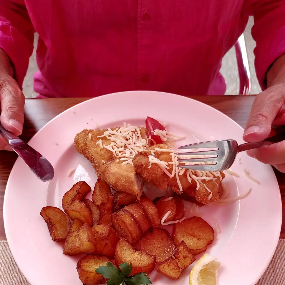Cordon Bleu Mit Bratkartoffel