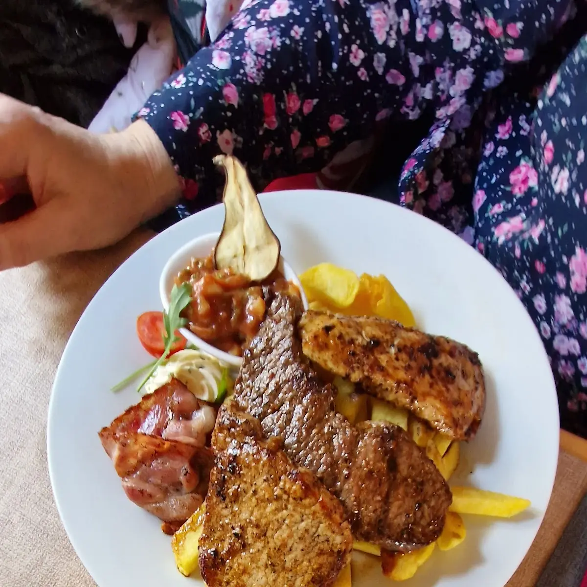 Grillteller Mit Schweinskarree
