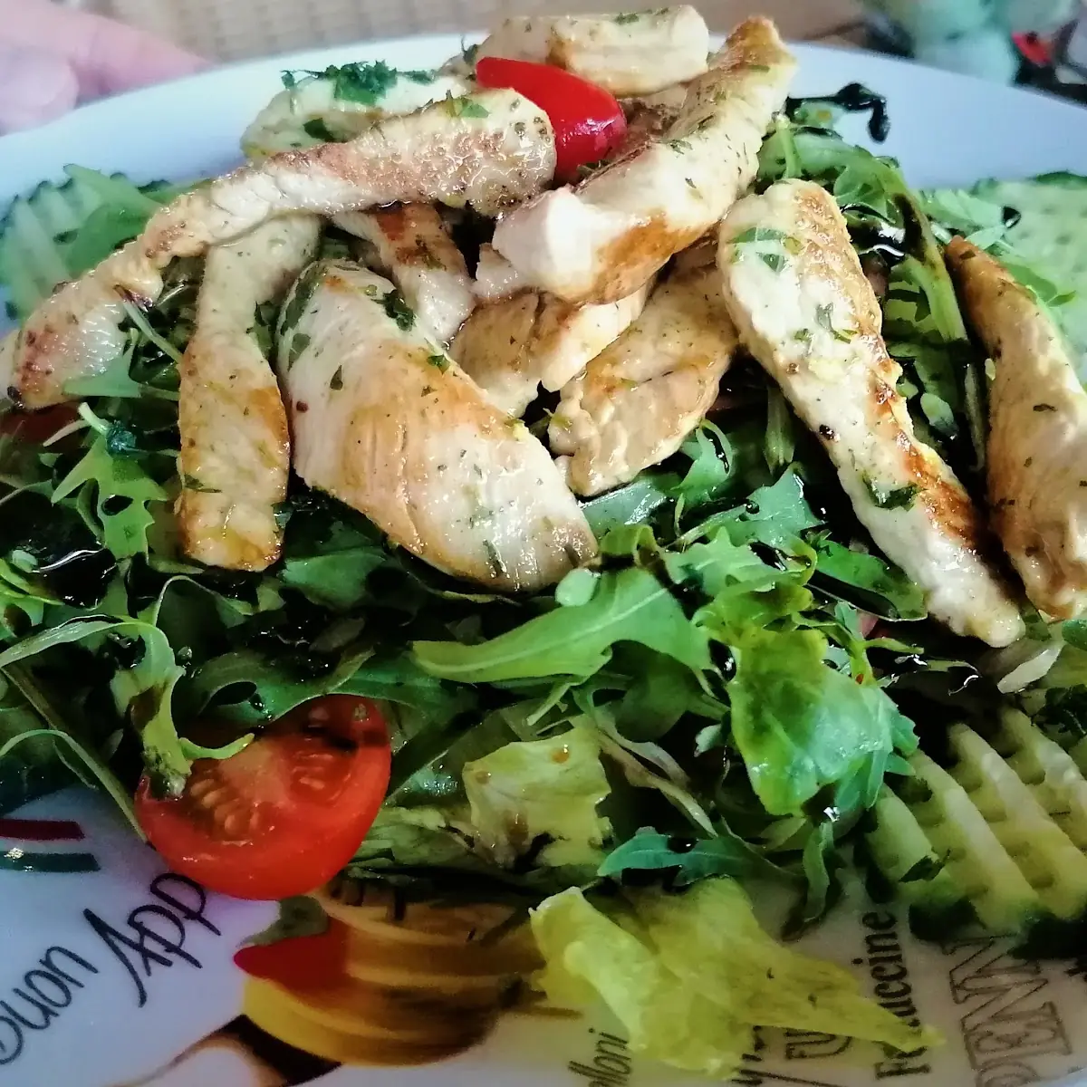 Salat Mit Putenstreifen