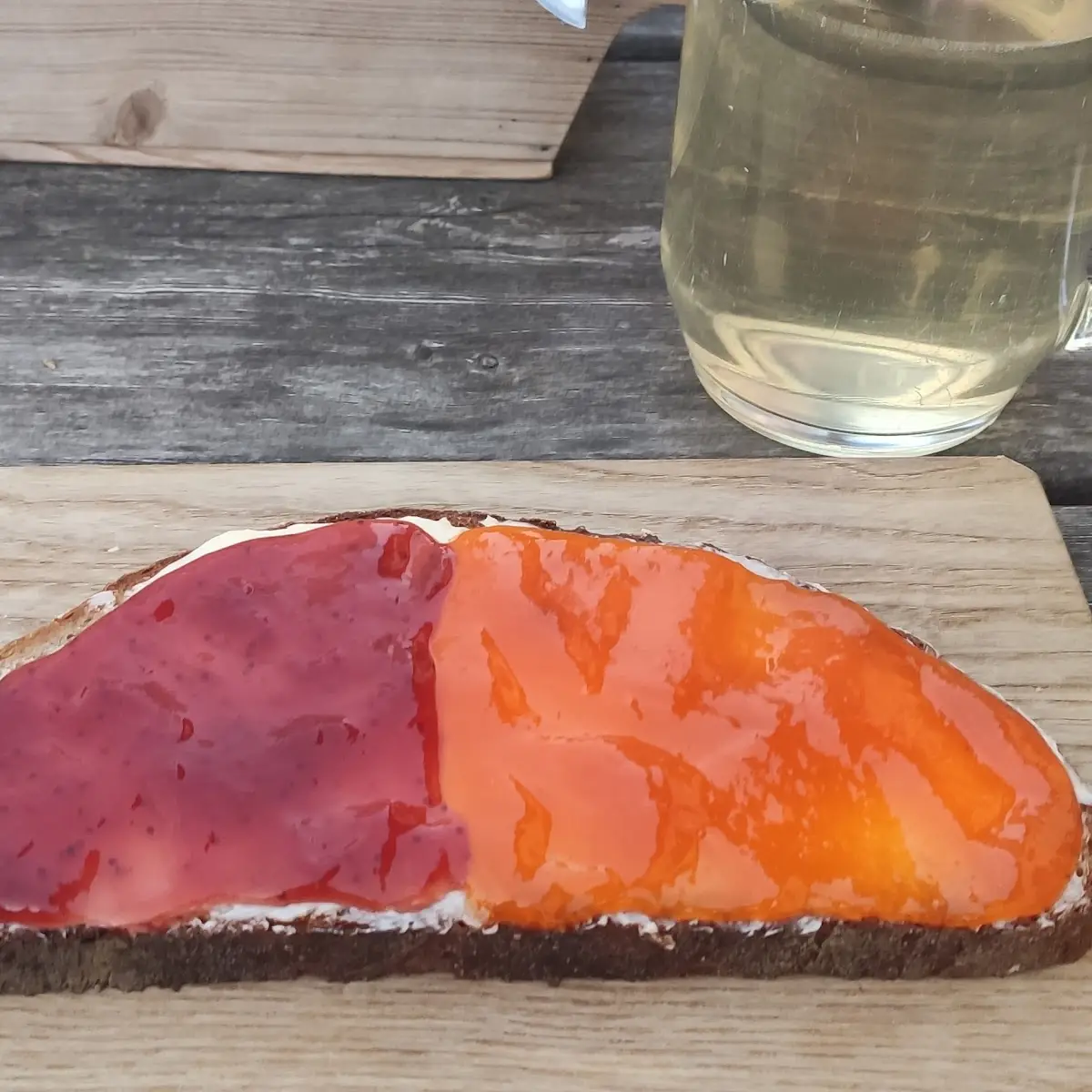 Zweierlei Marmeladenbrot