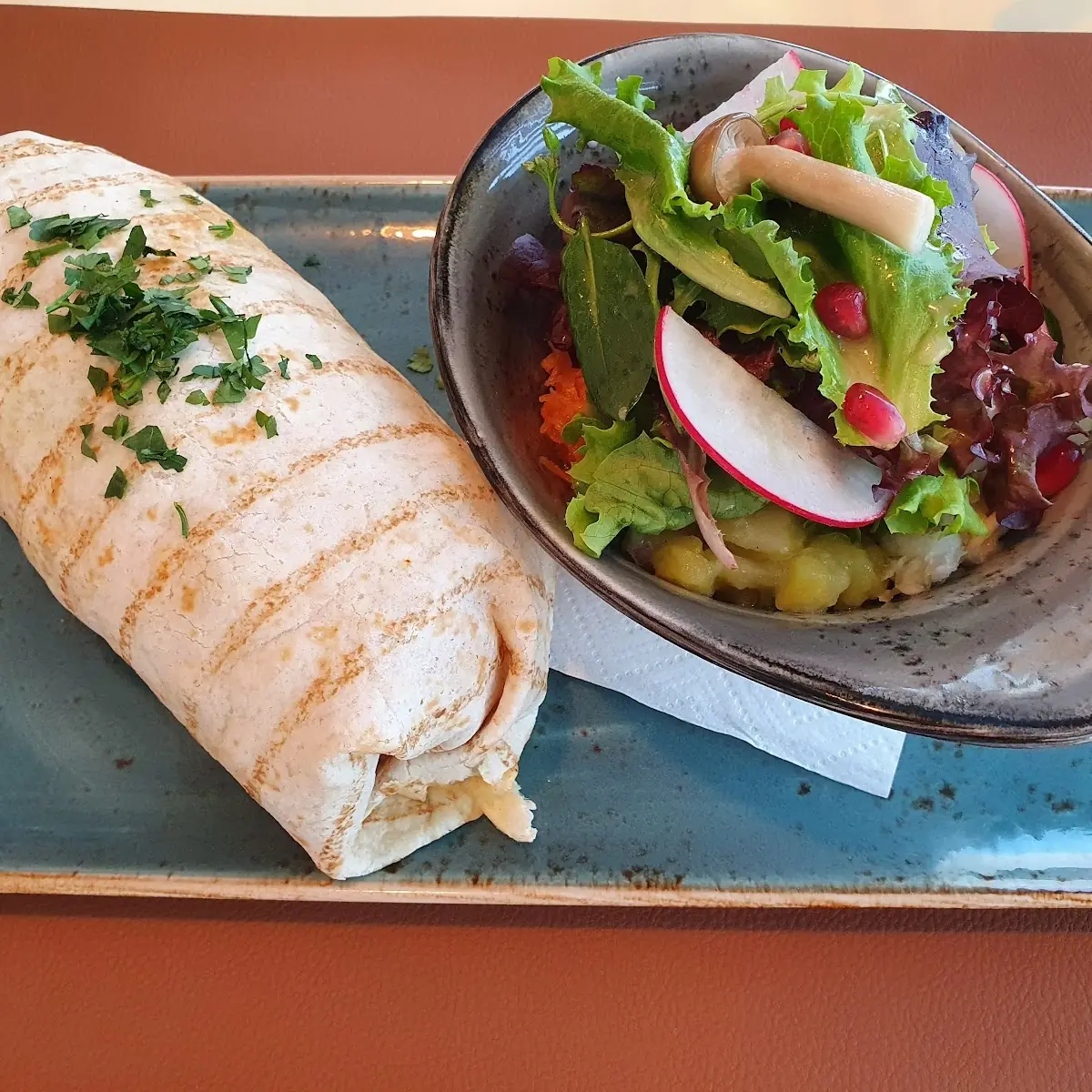 Wrap Mit Putenstreifen Und Curry