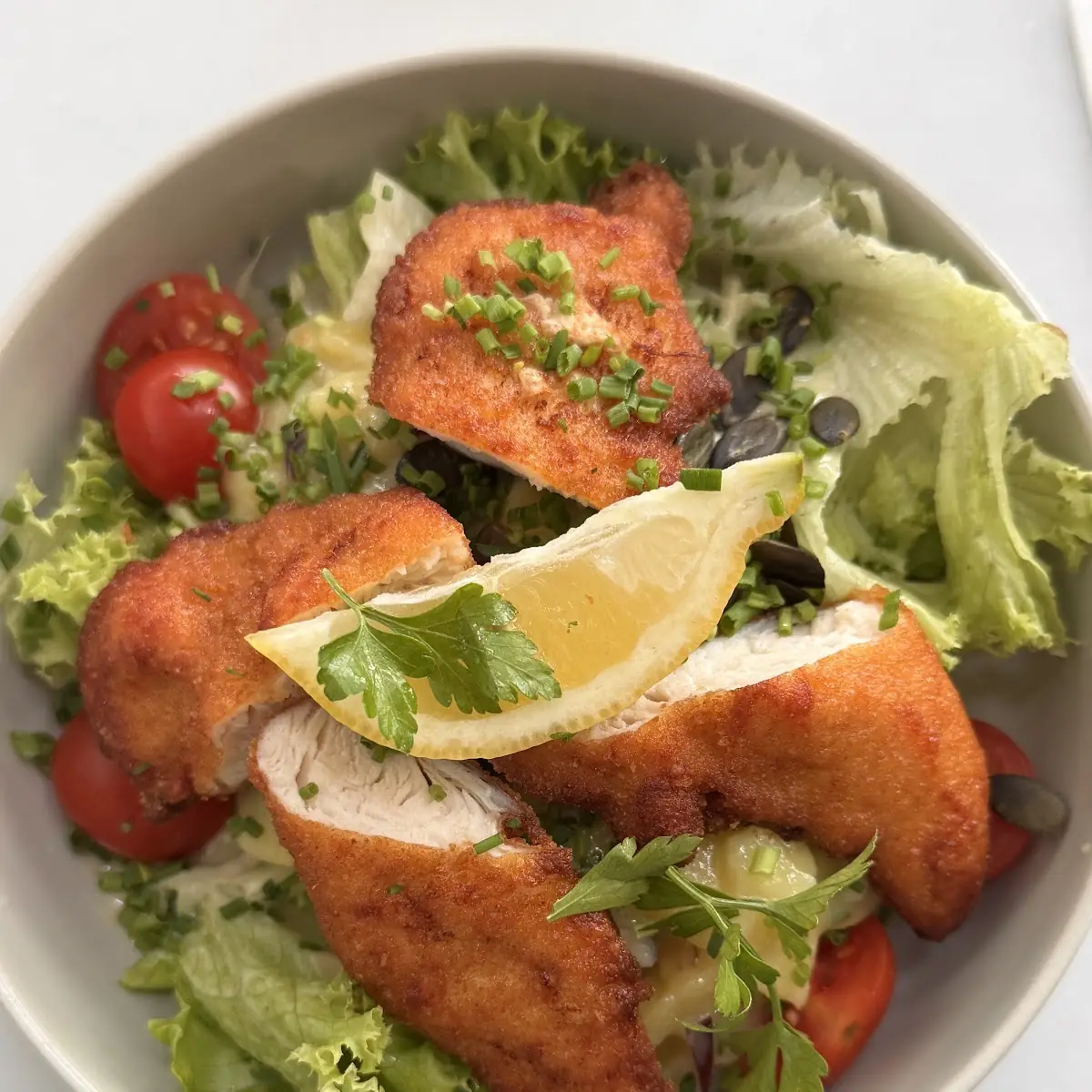 Backhuhn Salat