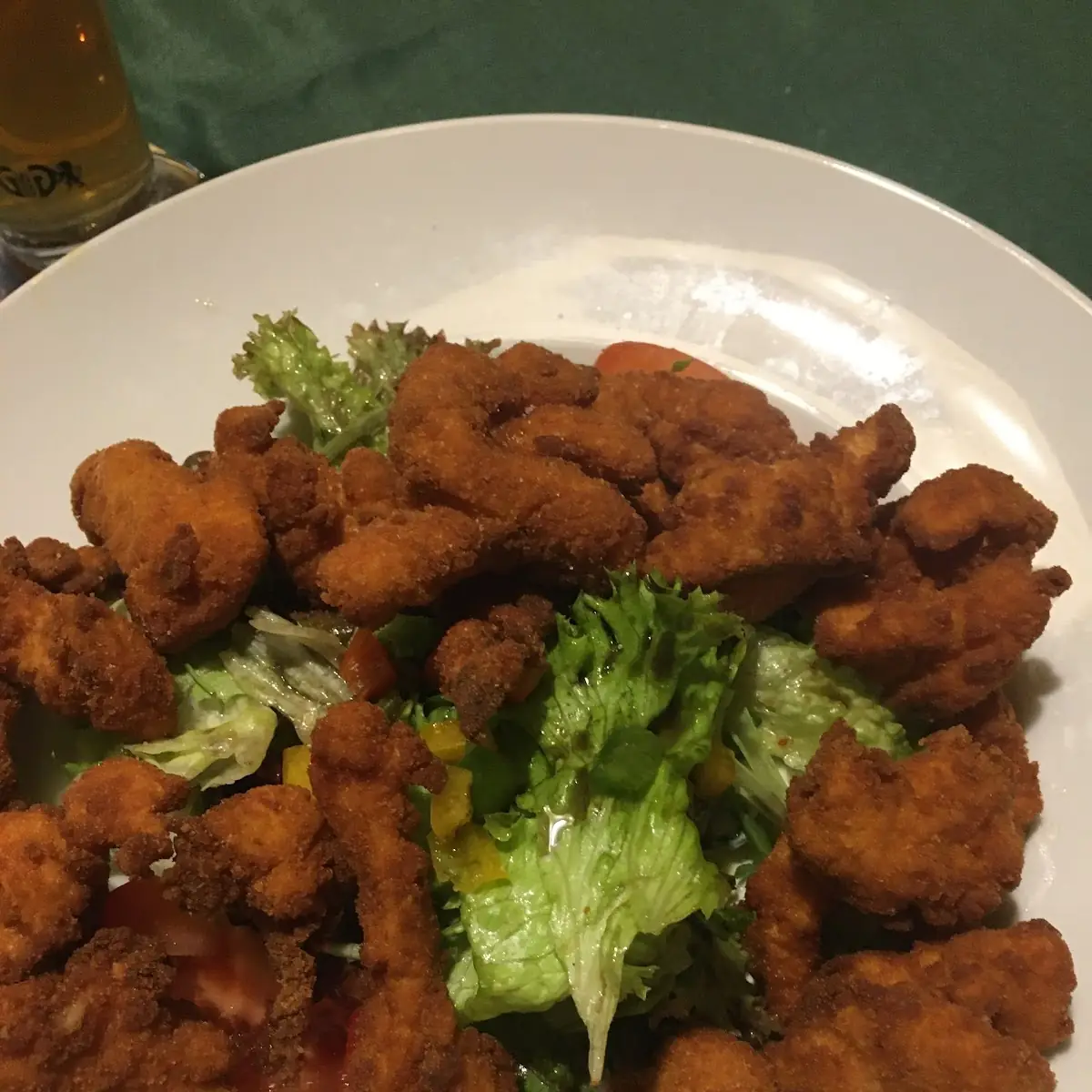 Backhenderl Salat