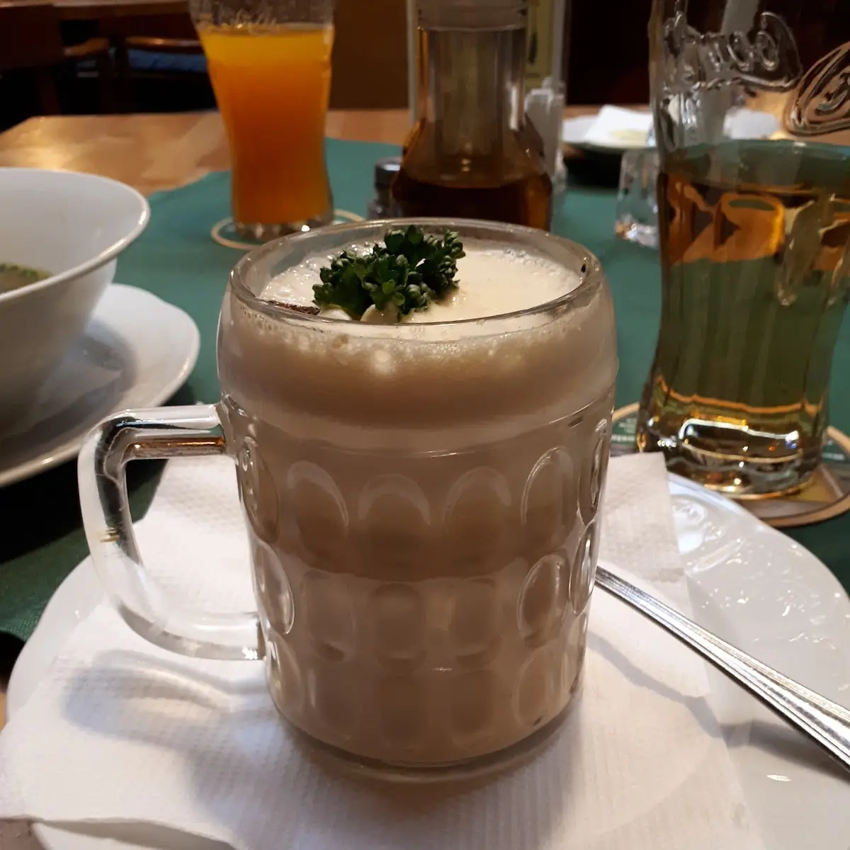 Gösser Biersuppn Im Krügerl Serviert