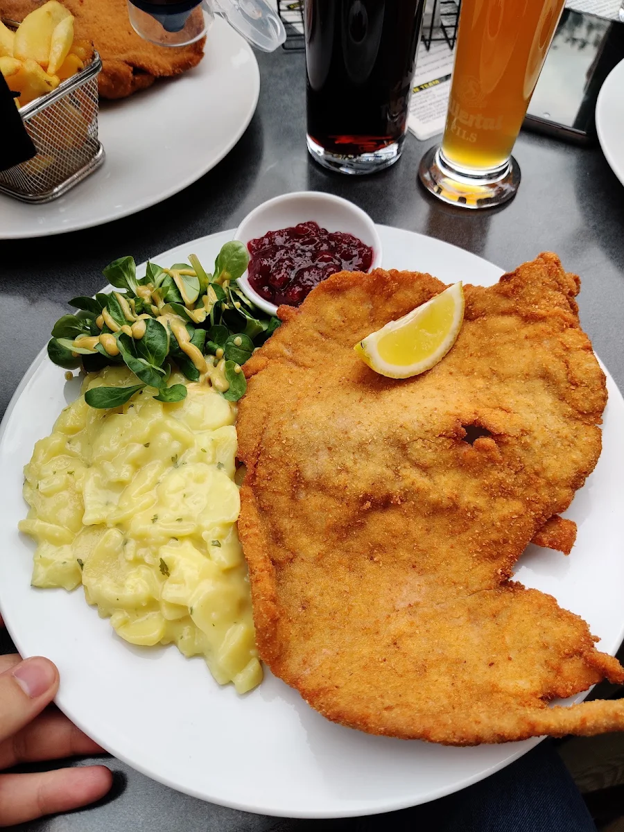Chicken Schnitzel Potato Salad