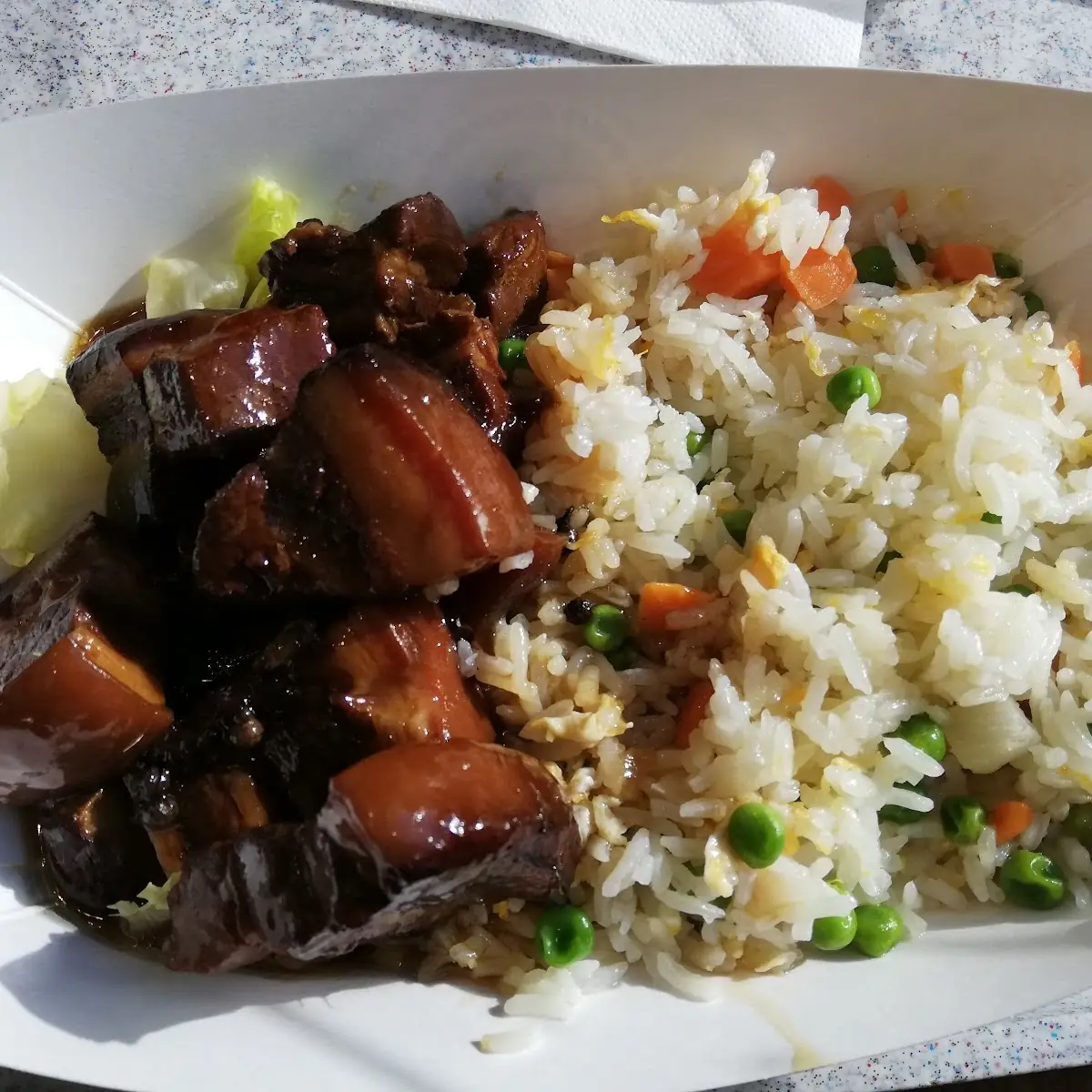 Pork Belly with Fried Rice