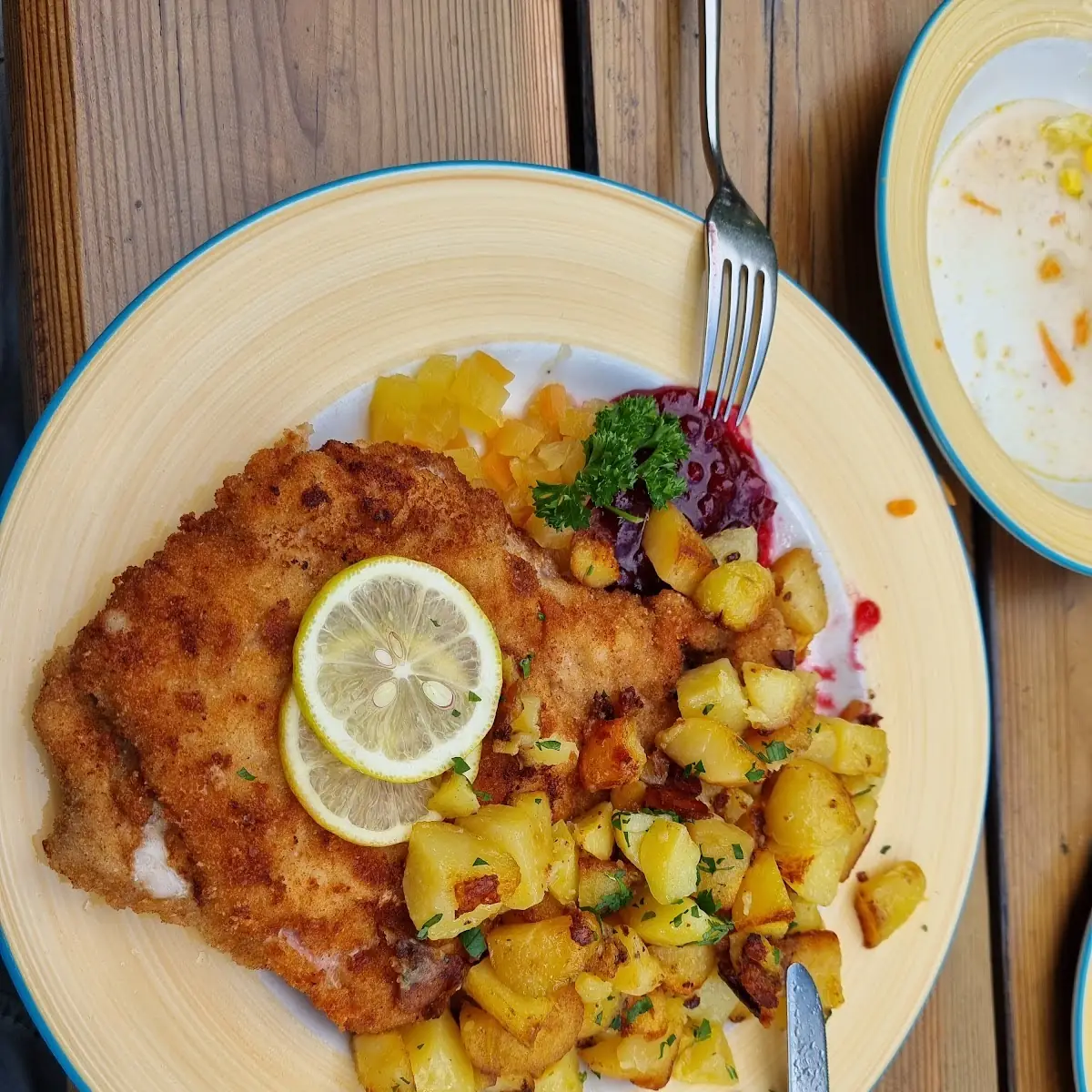 Wiener Schnitzel Mit Bratkartoffeln