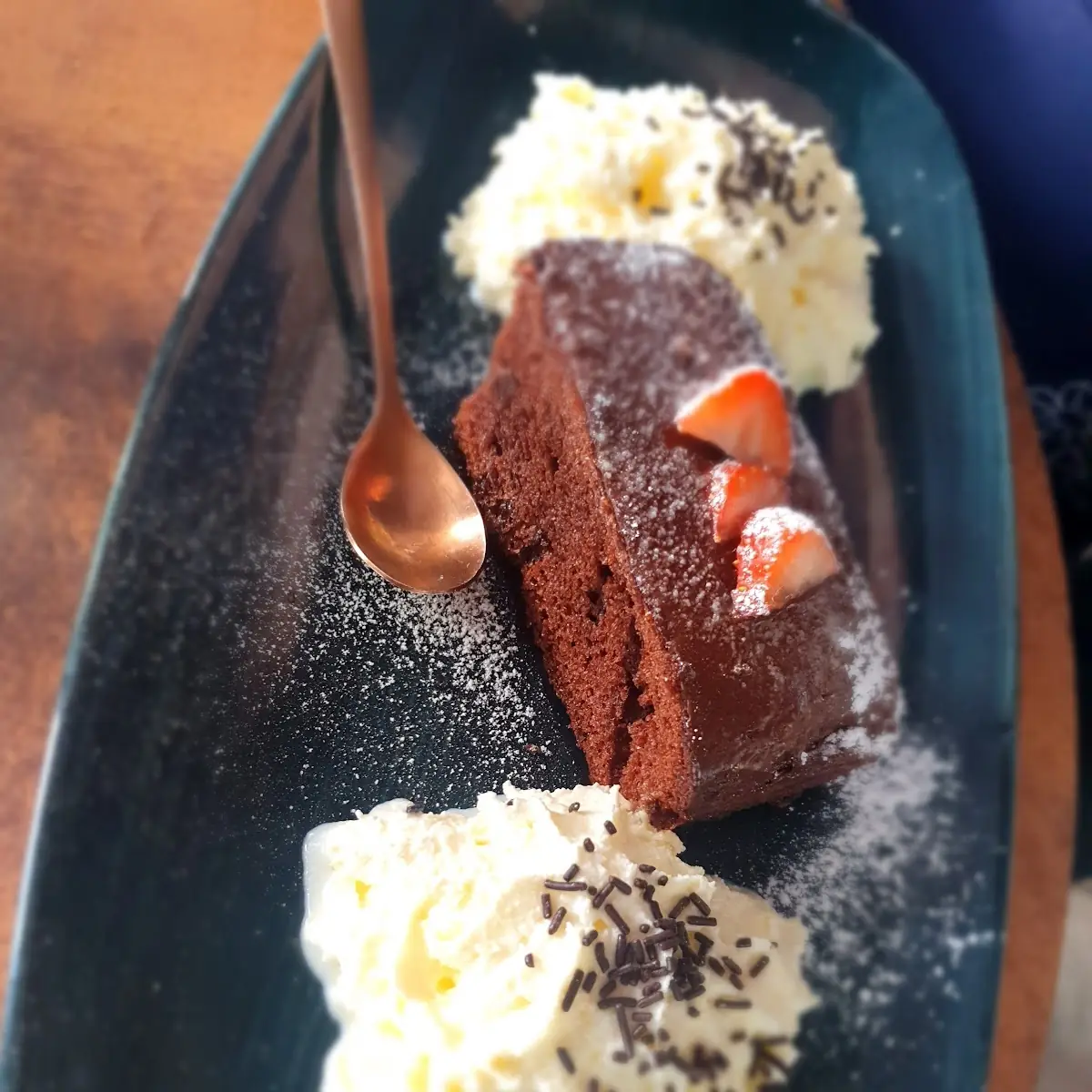 Hausgemachter Brownie Im Blumentopf