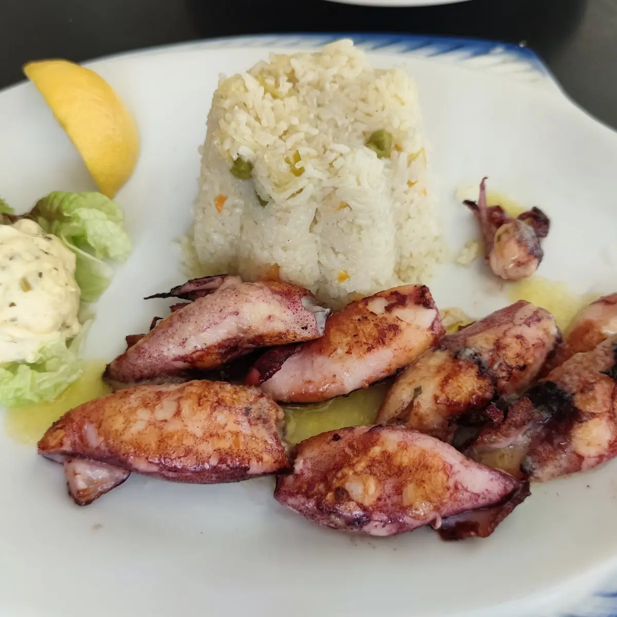 Tintenfisch Gegrillt