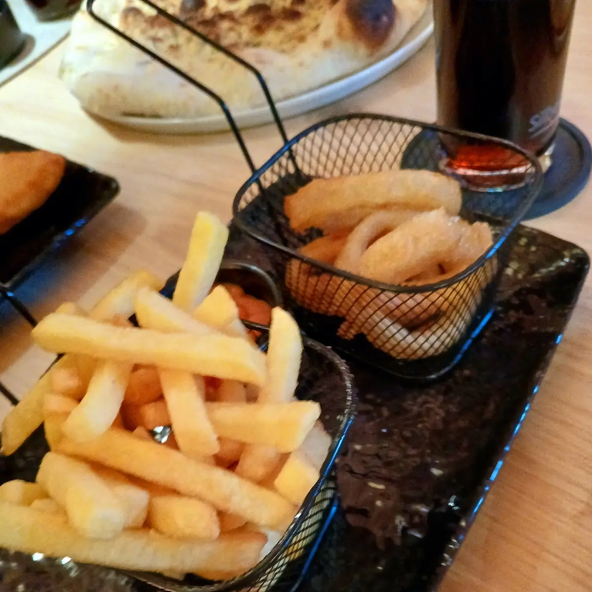 Onion Rings and French Fries