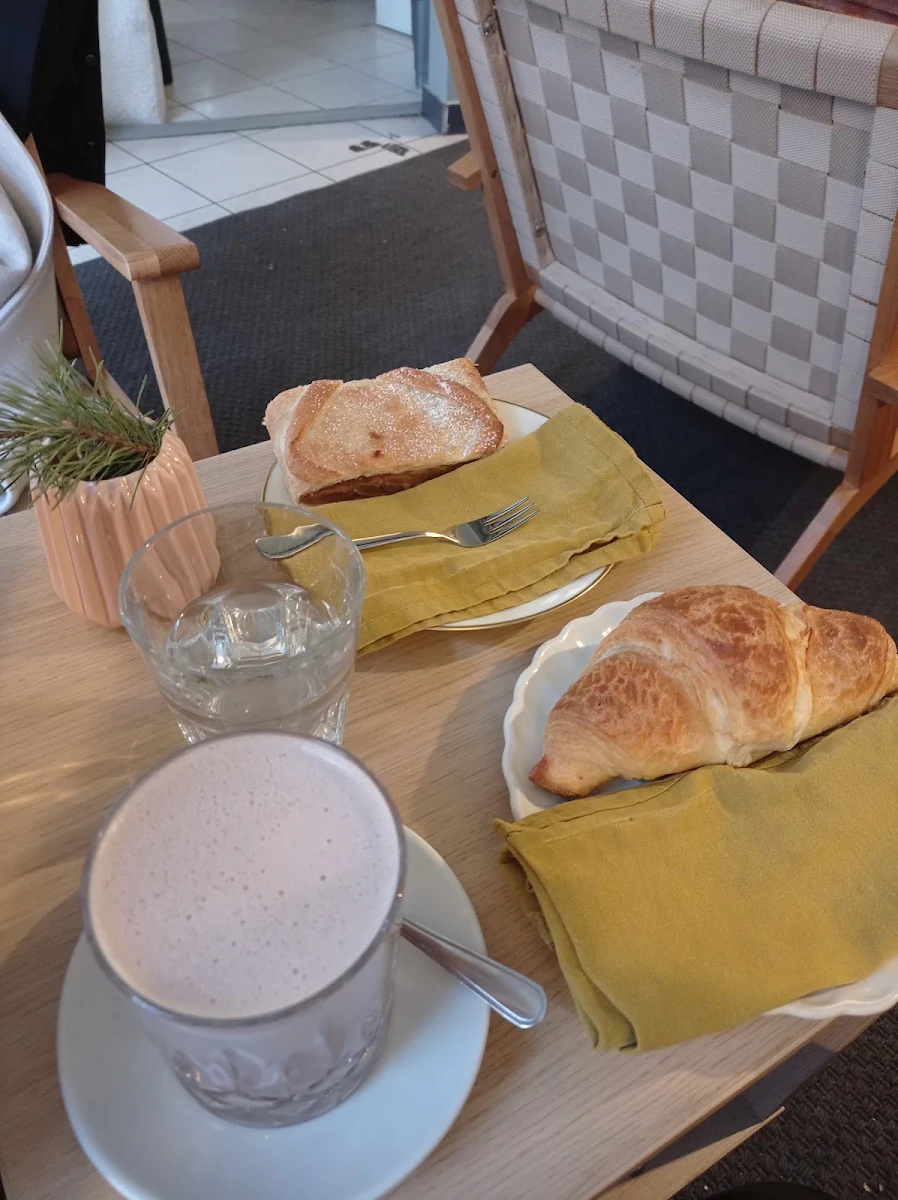 Apple Pie and Croissant with Chocolate