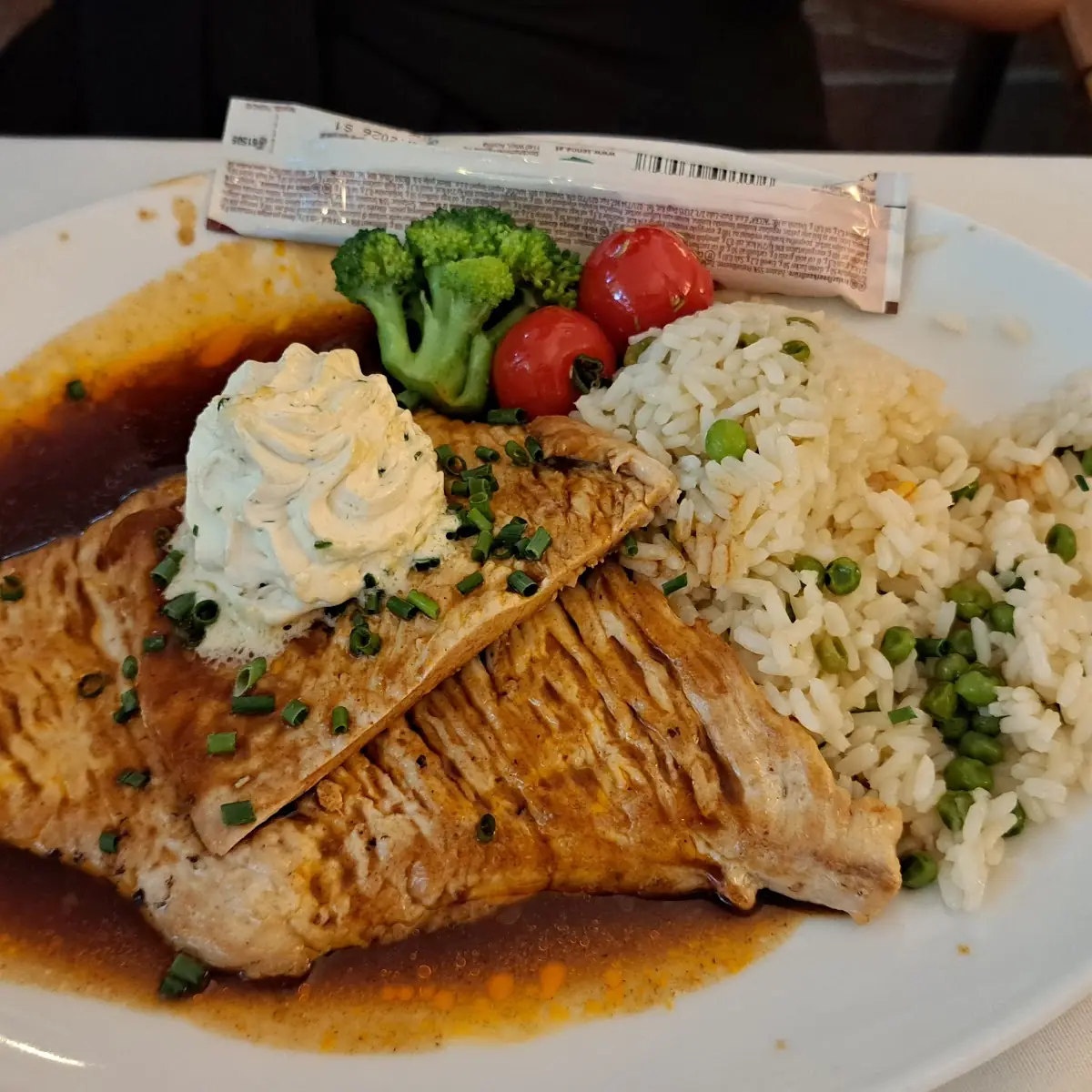 Hühnerfleisch Mit Erbsenreis