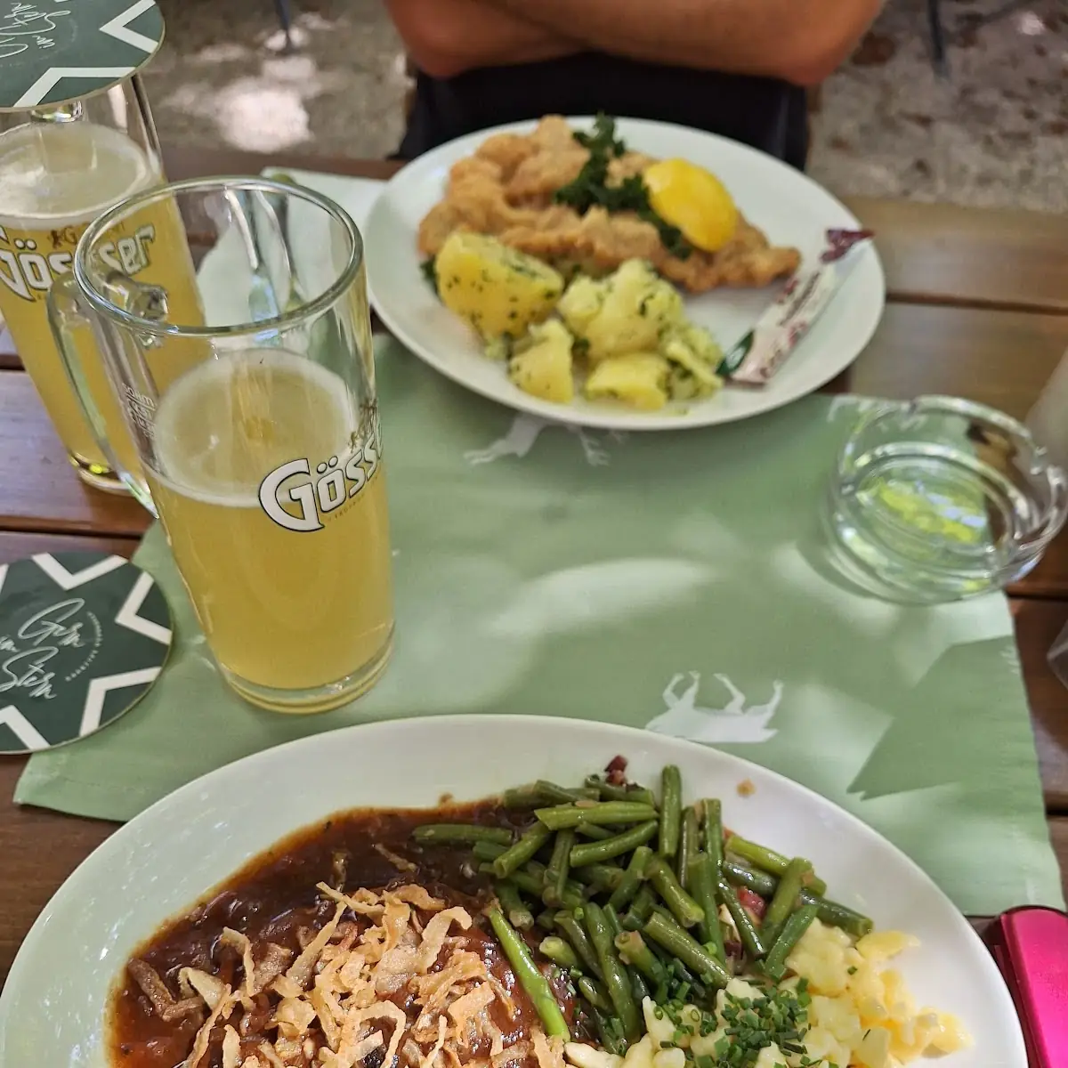 Zwiebelrostbraten Mit Spätzle Und Bohnen