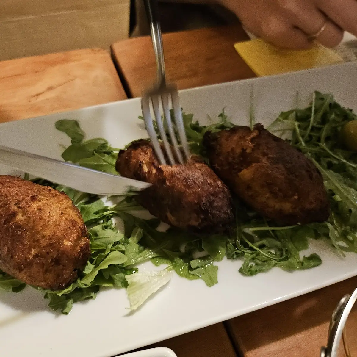 Pastéis De Bacalhau Com Rúcula