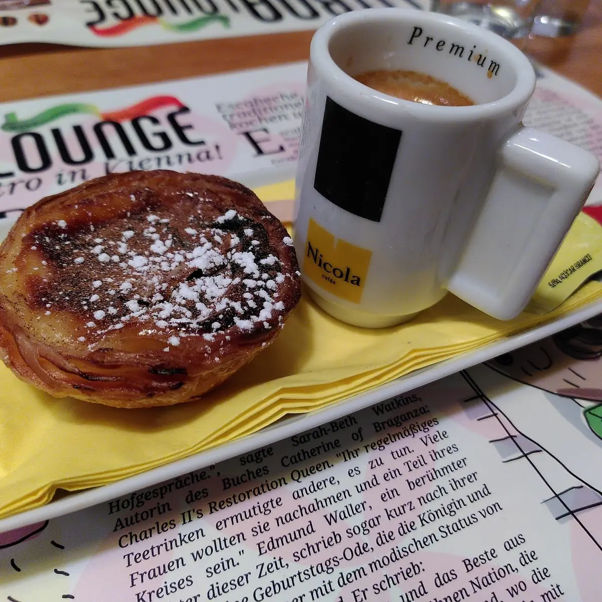 Pastel De Nata Mit Espresso