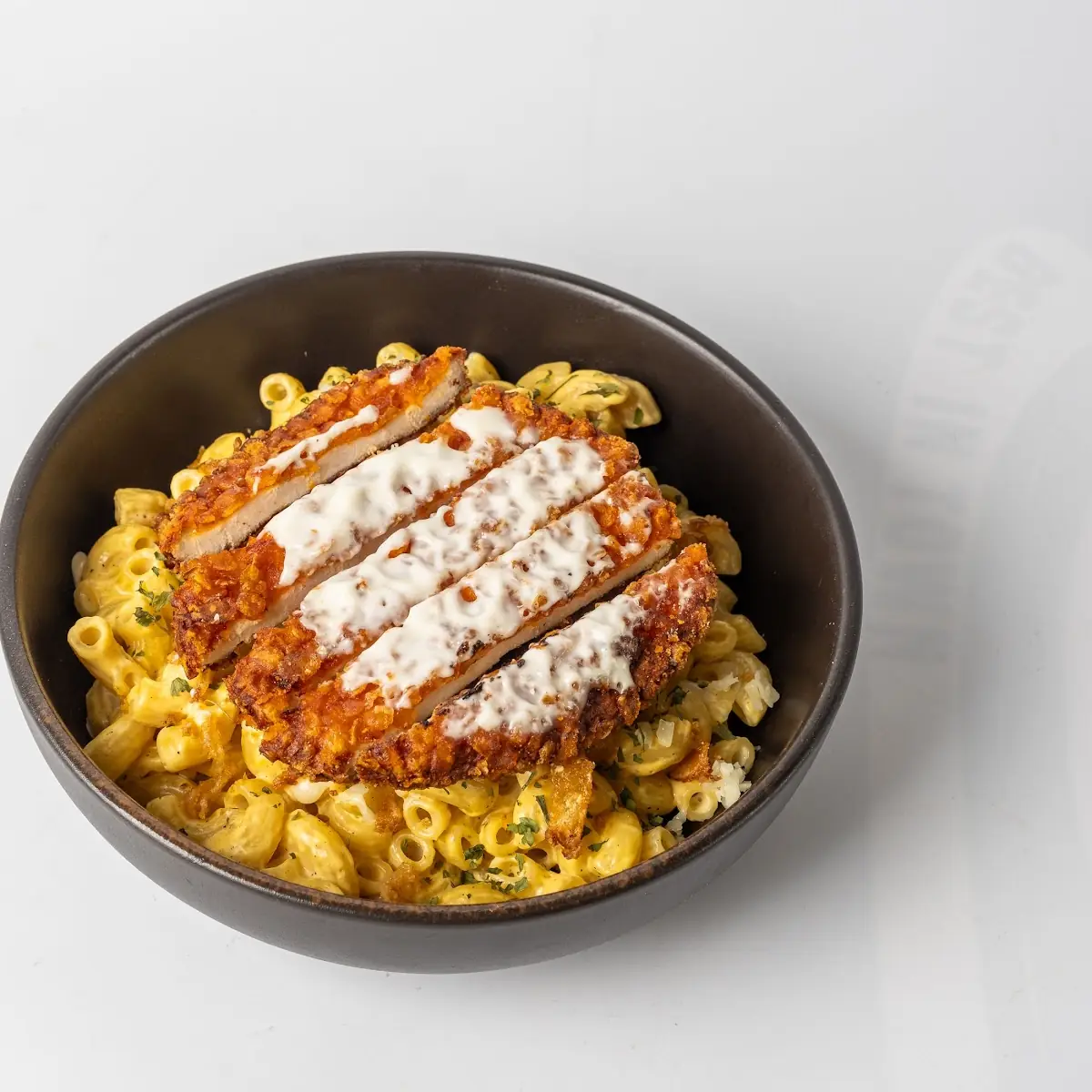 Crispy Chicken Mac N Cheese