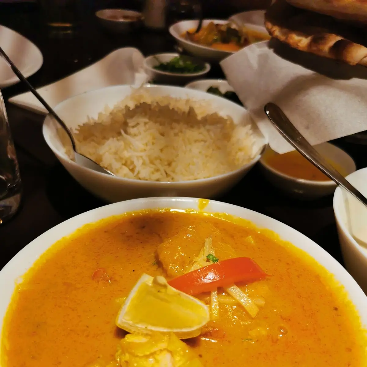 Fisch Curry Mit Reis