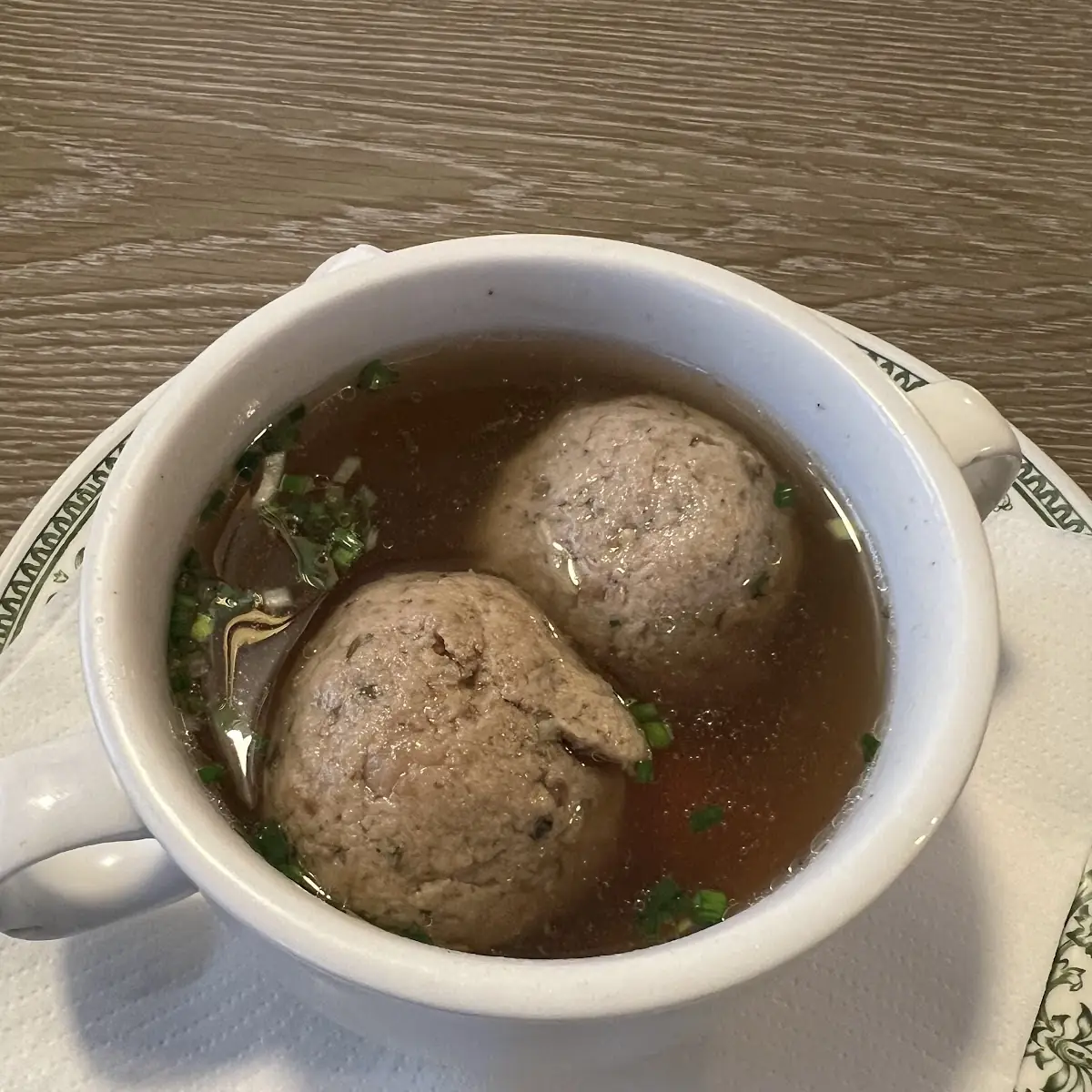 Beef Soup with Liver Meatballs