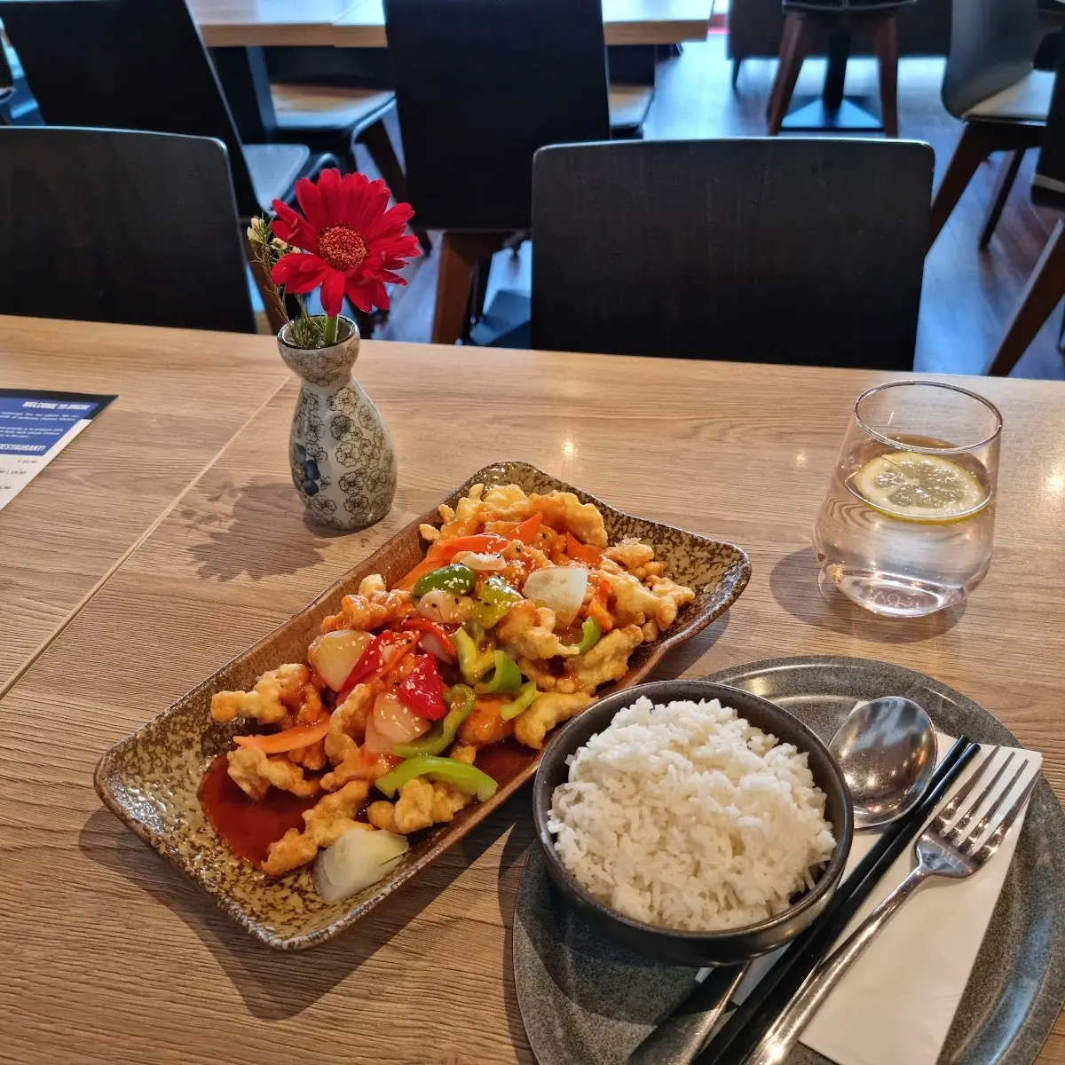 Sweet Sour Chicken with Rice
