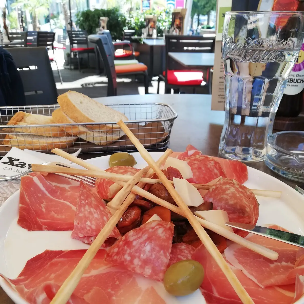 Antipasti Teller Mit Grisini