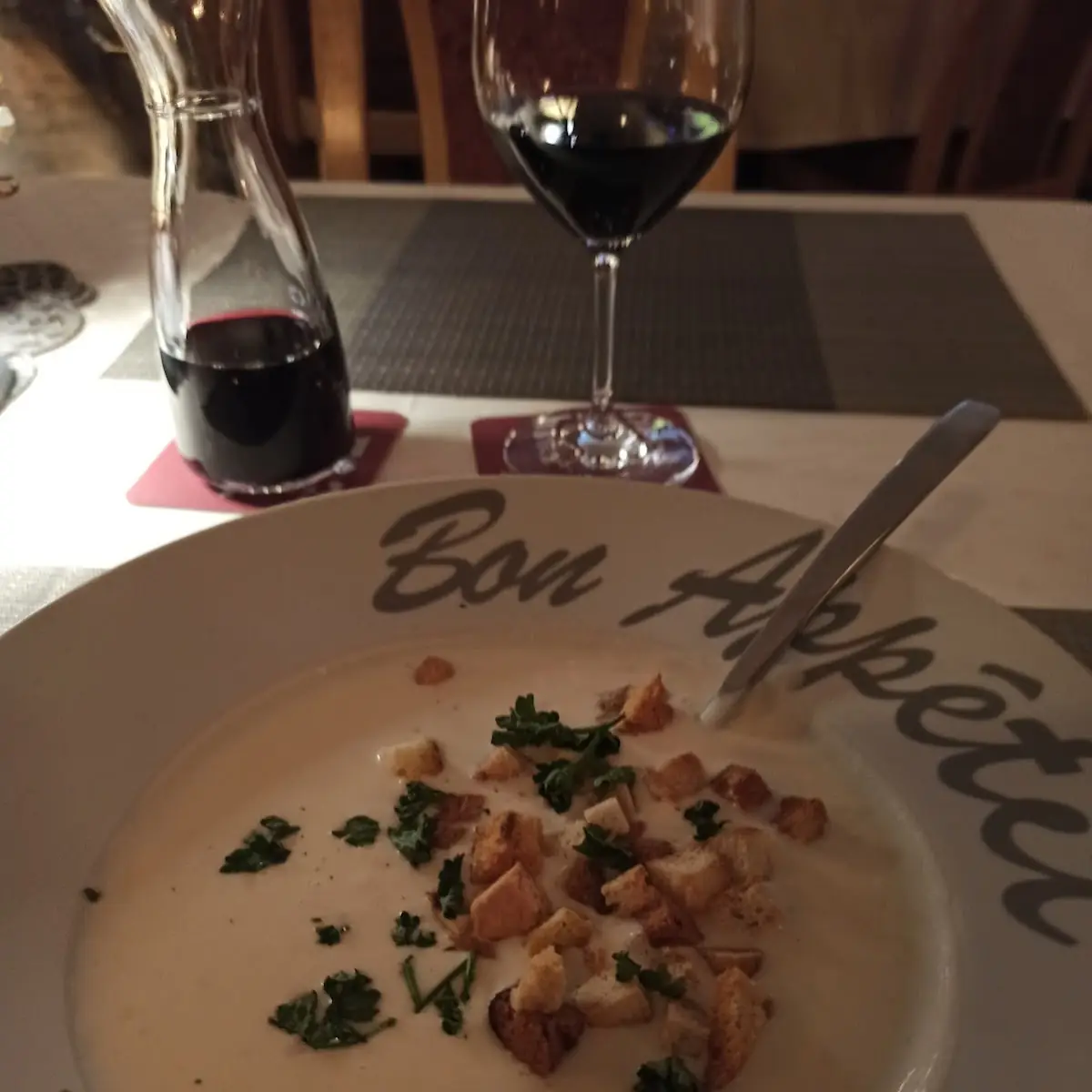 Knoblauchcremsuppe
