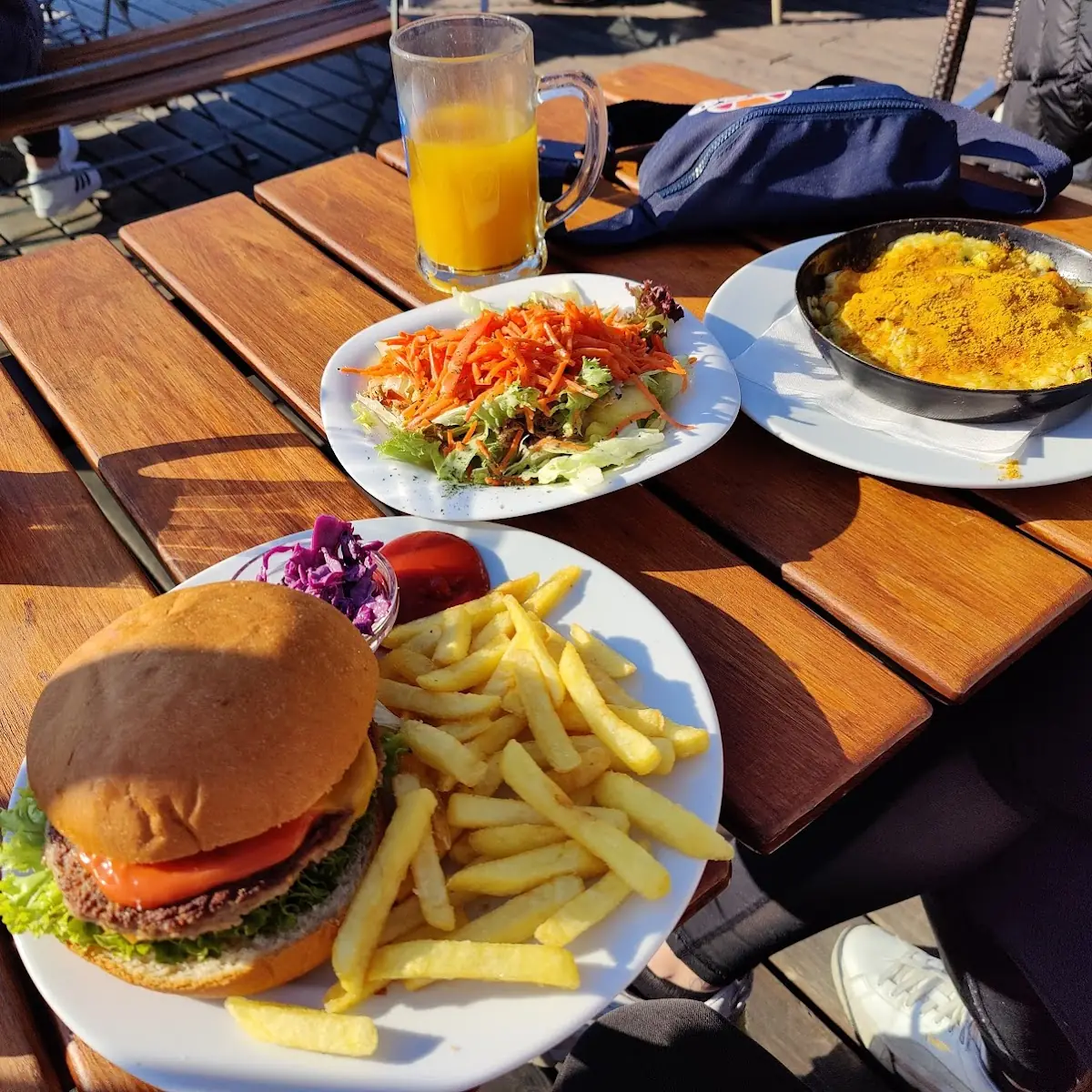 Burger and Fries