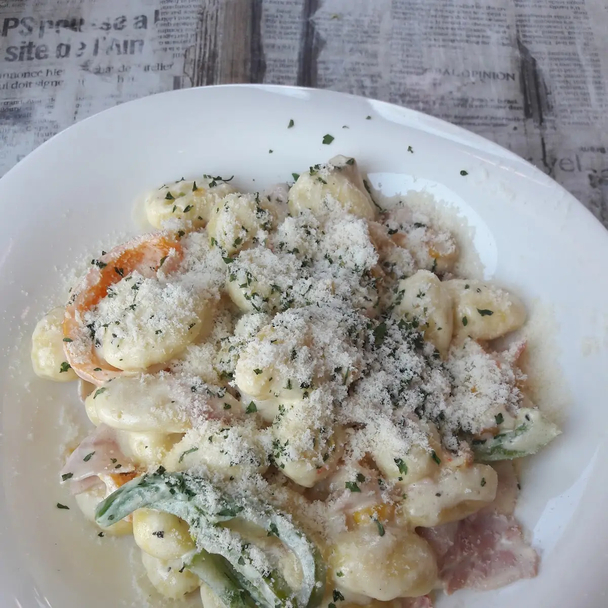 Gnocchi Mit Sahnesauce