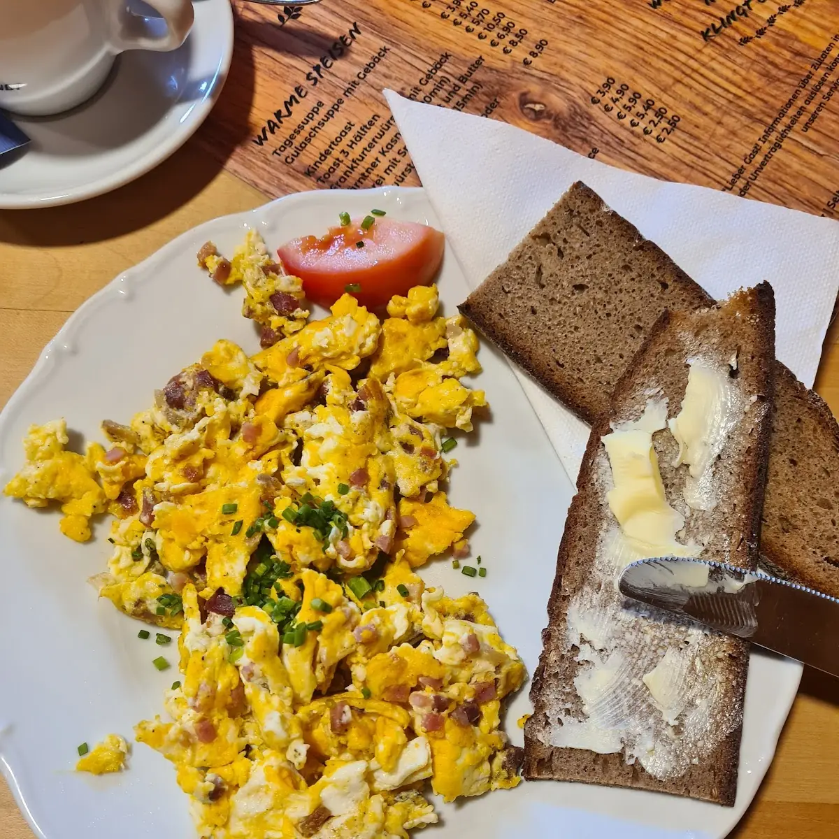 Rührei Mit Speck