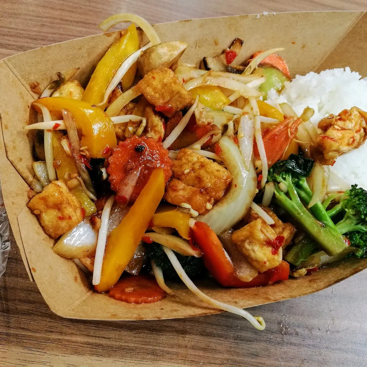 Tofu Gemüse, Som Kitchen - Hauptbahnhof