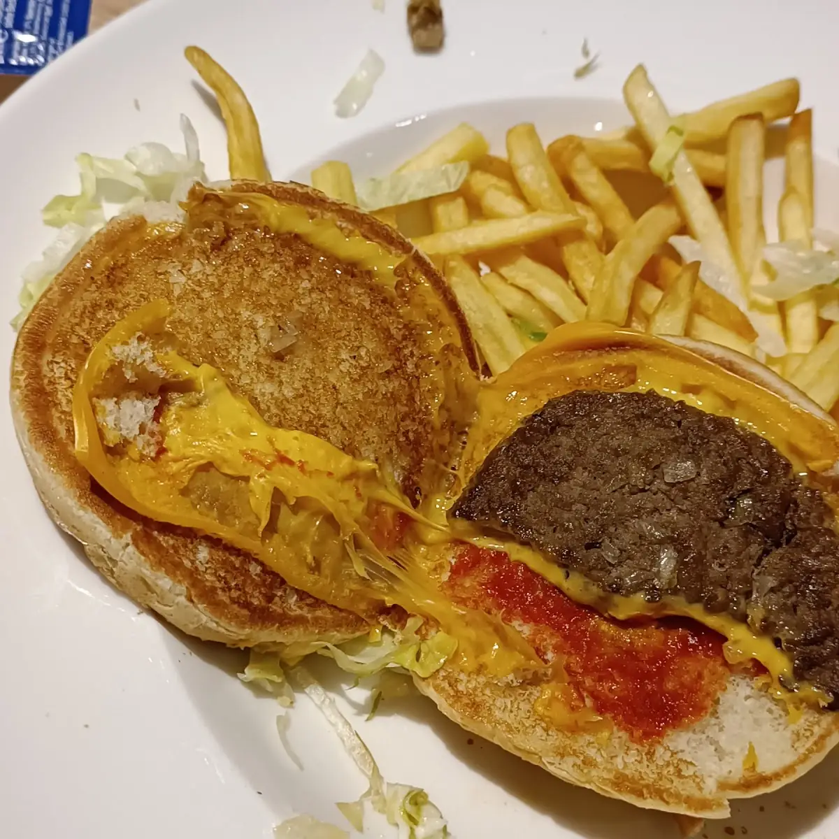 Cheese Burger with Half Meat