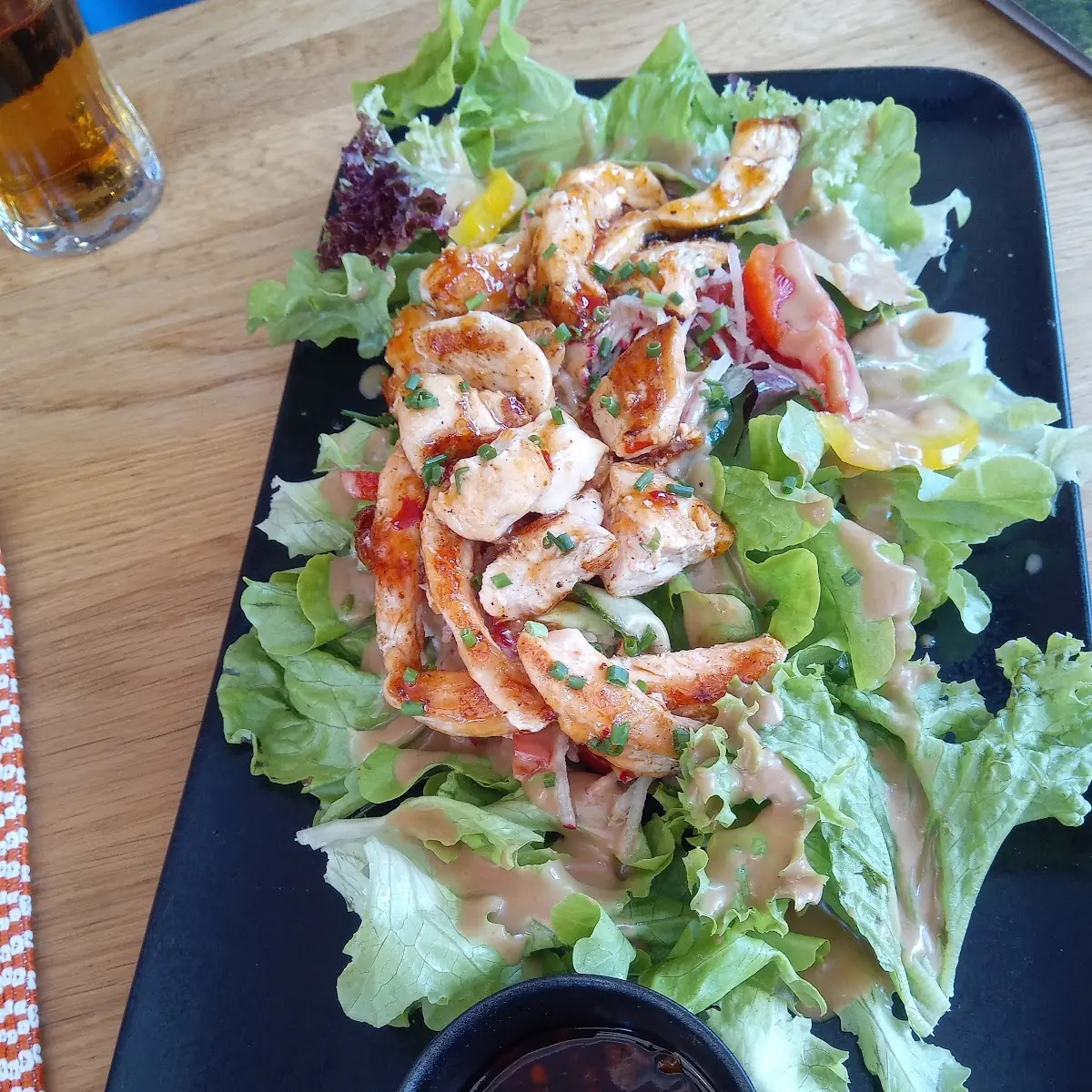 Salat Mit Hühnerstreifen