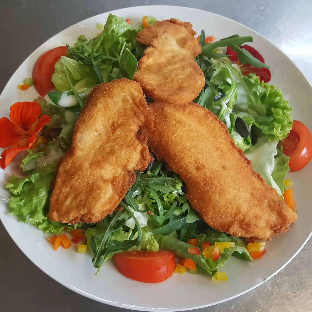 Backhendlsalat