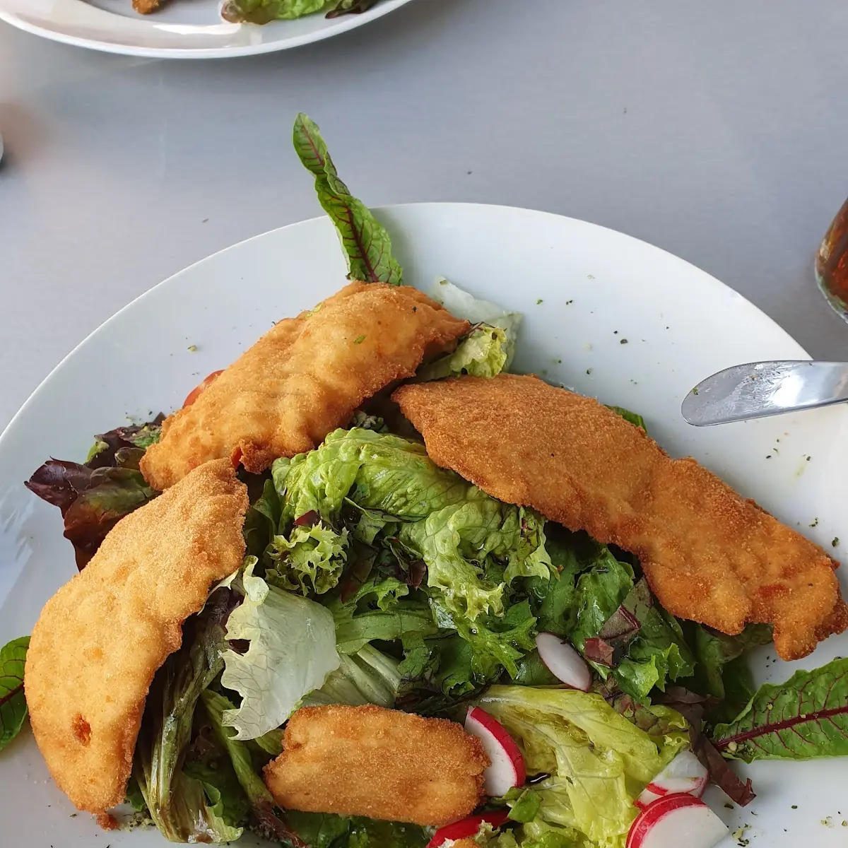Gemischter Salat Mit Gebackener Hühnerbrust