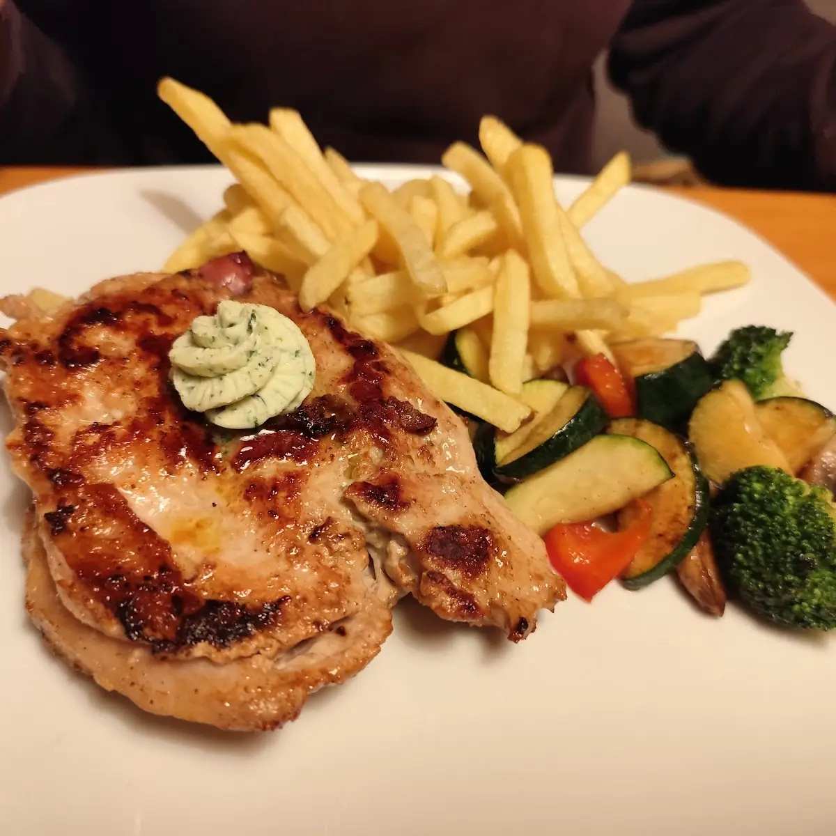 Gefülltes Schweinesteak