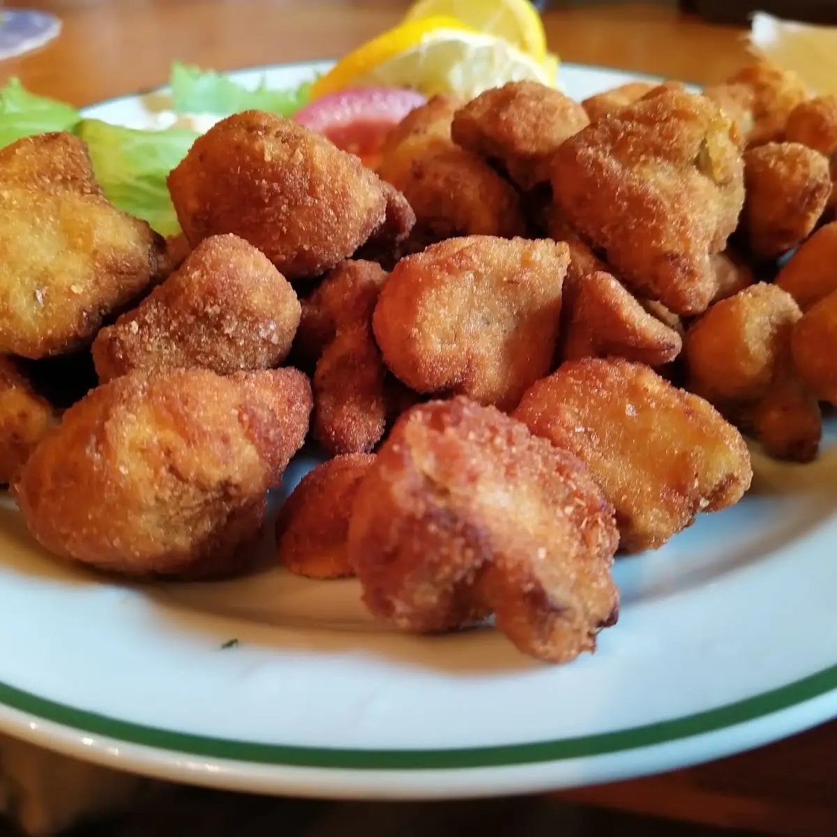 Gebackene Champignons