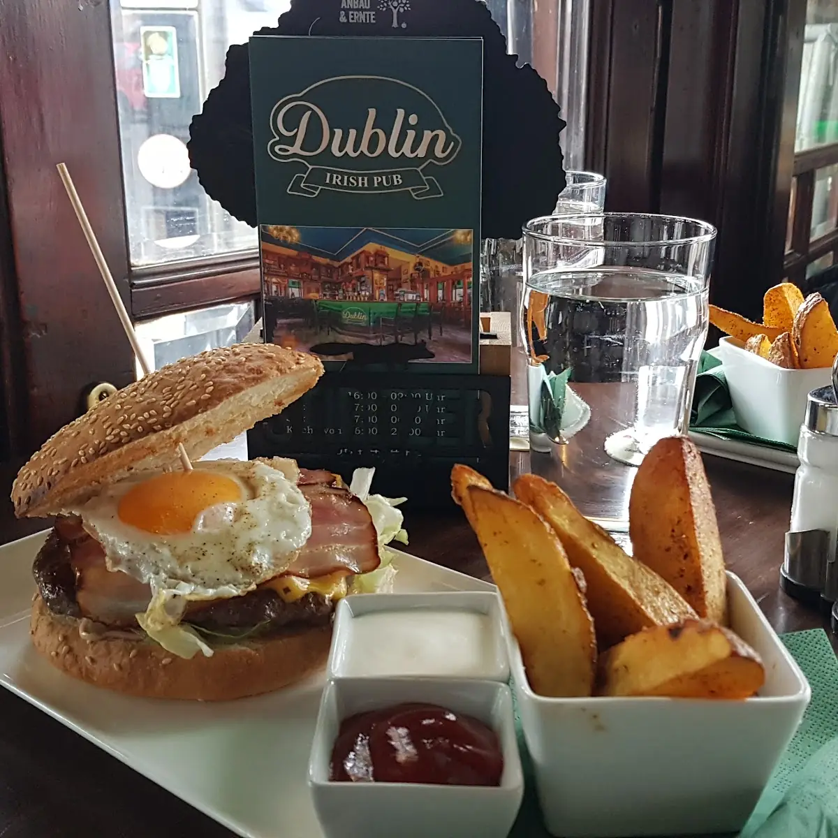 Irish Burger Mit Wedges