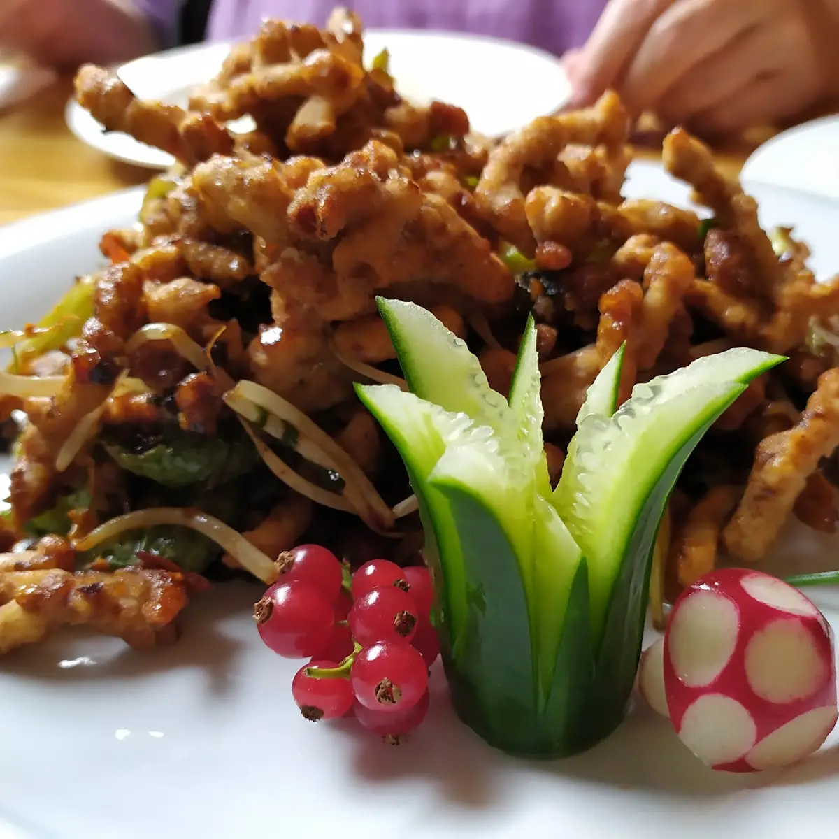 Trocken Gebratenes Ganbian Rindfleisch Geschnetzelt Nach Sichuan Art 93