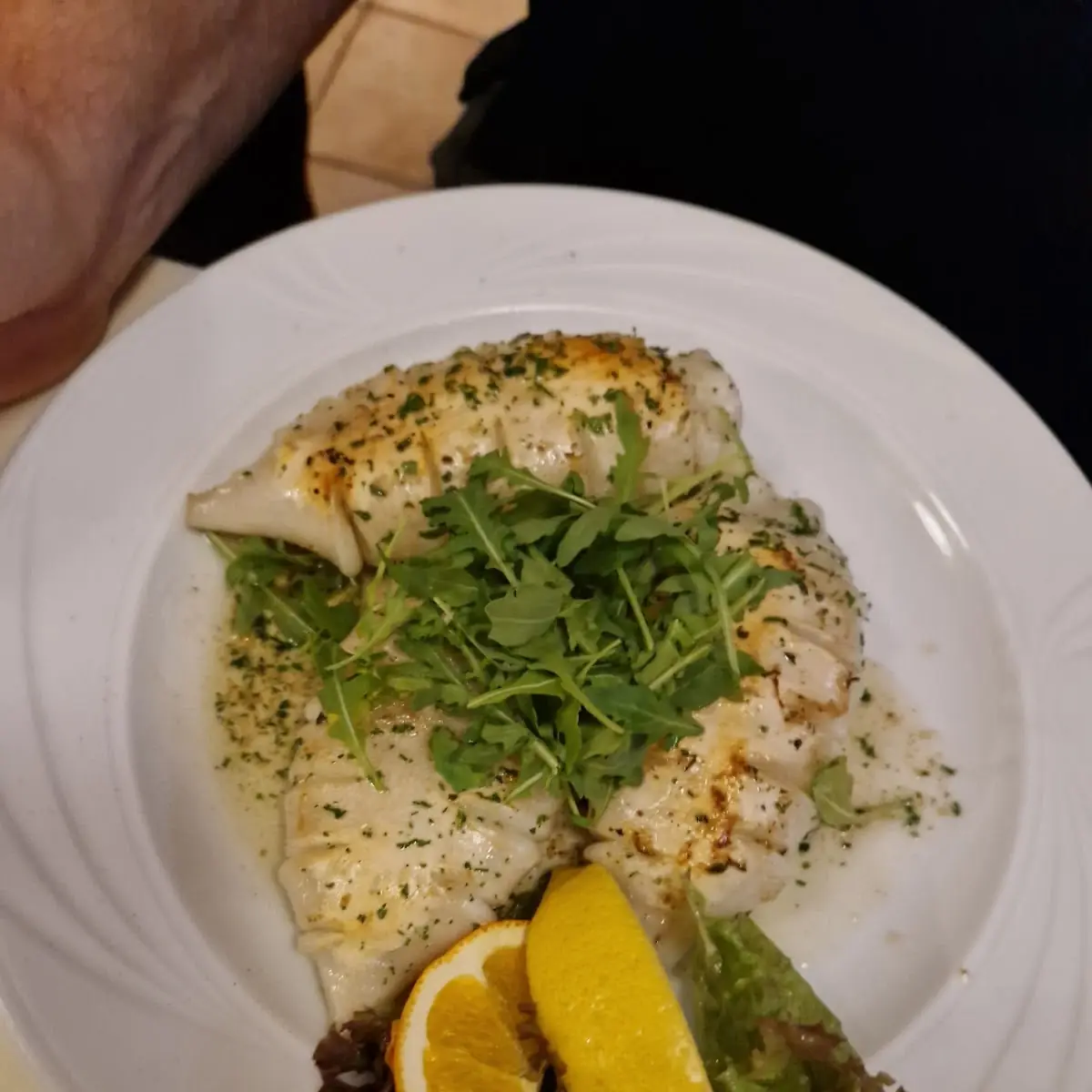 Gefrillter Tintenfisch