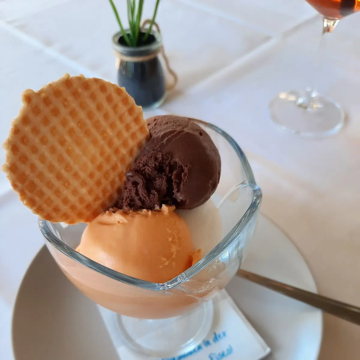 Zitronen-schoko-mango Eis