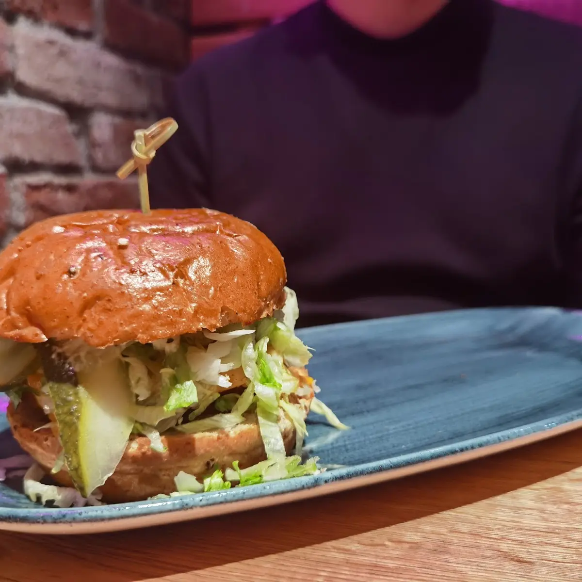 Veganer Cheeseburger