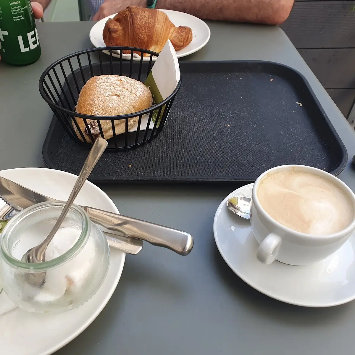 Bread Egg and Drink Combo