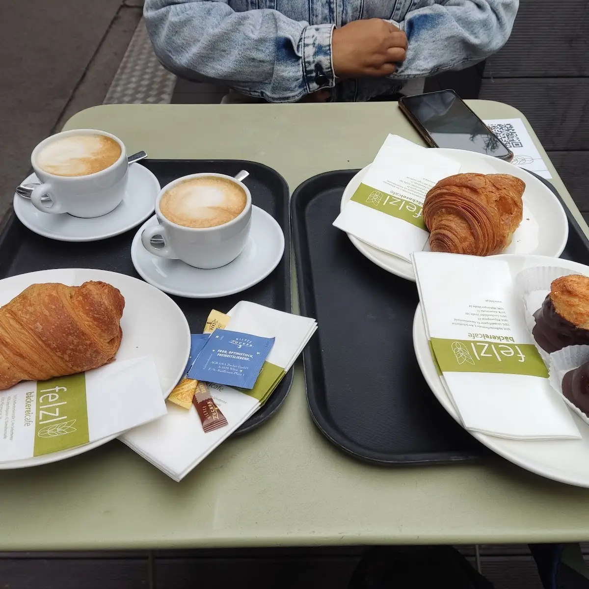 Croissant and Cappuccino