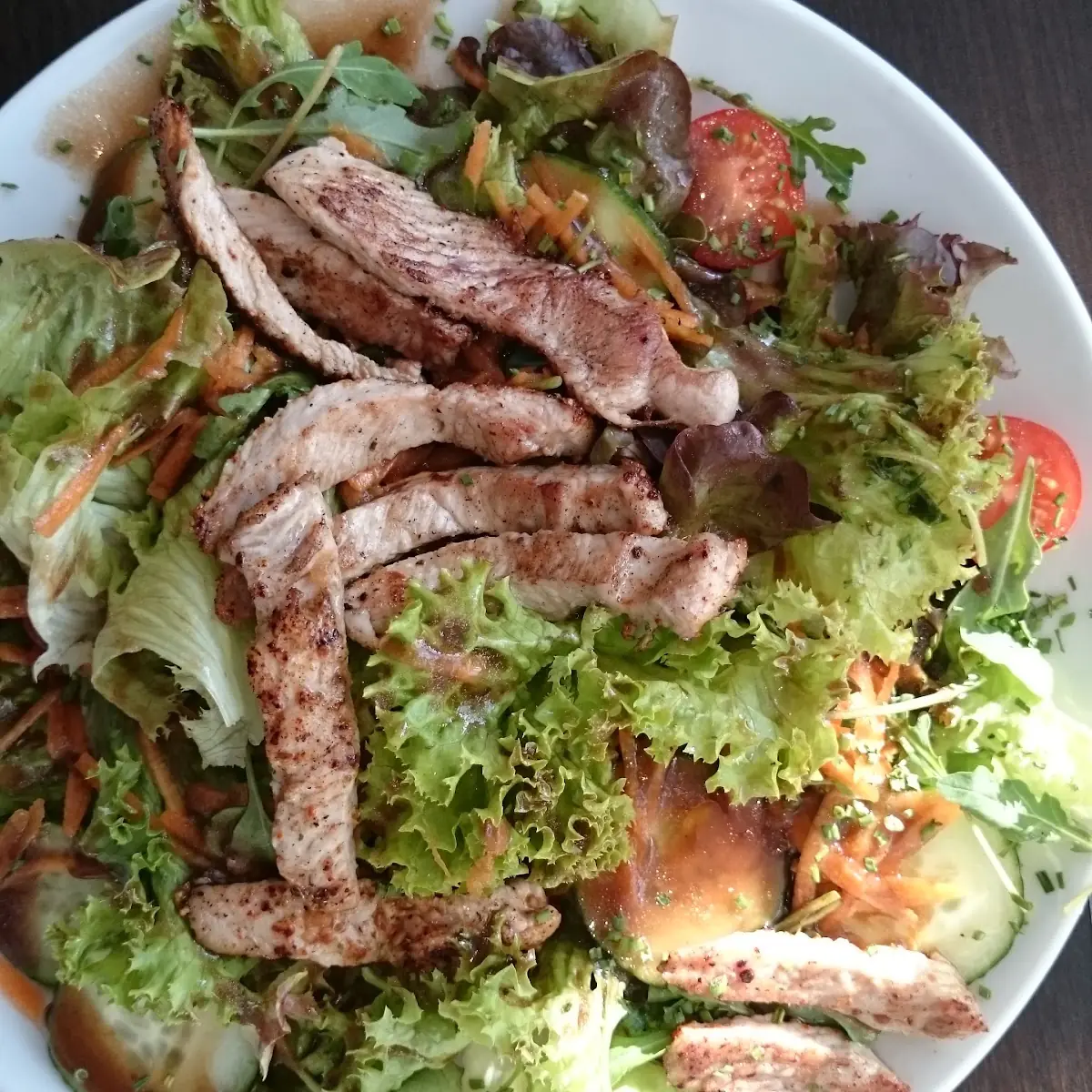 Salat Mit Putenstreifen