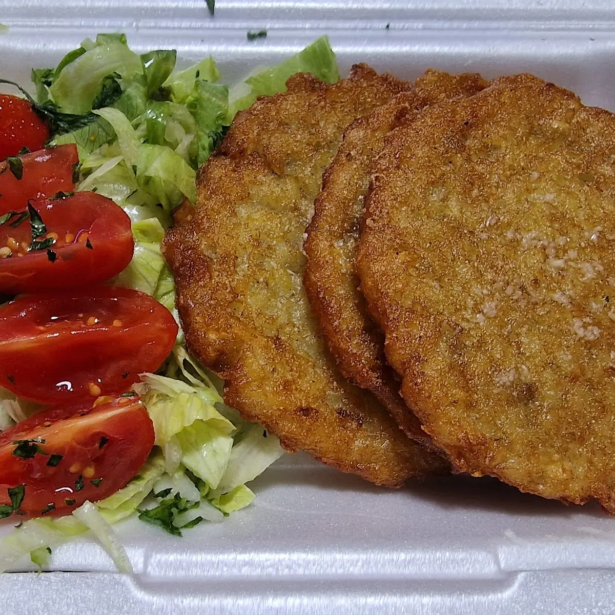 Kartoffelpuffer 4 Stück Mit Salat