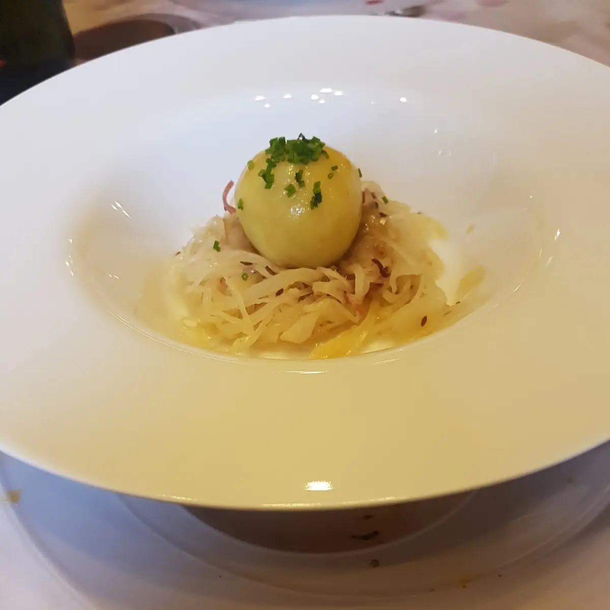 Gedünstet Kraut Mit Kartoffelknödel