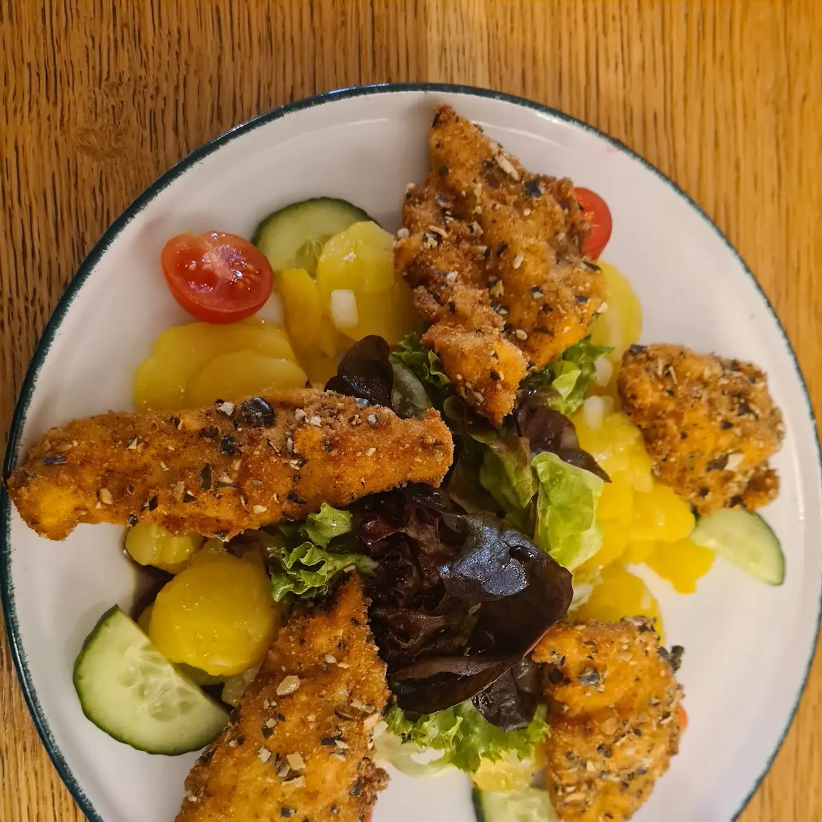 Backhendel Salat