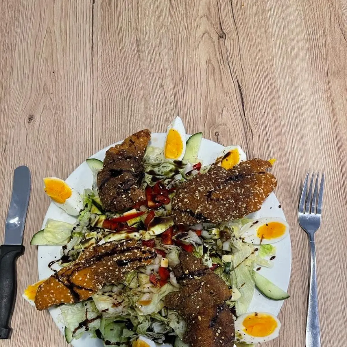 Backhendl Salat