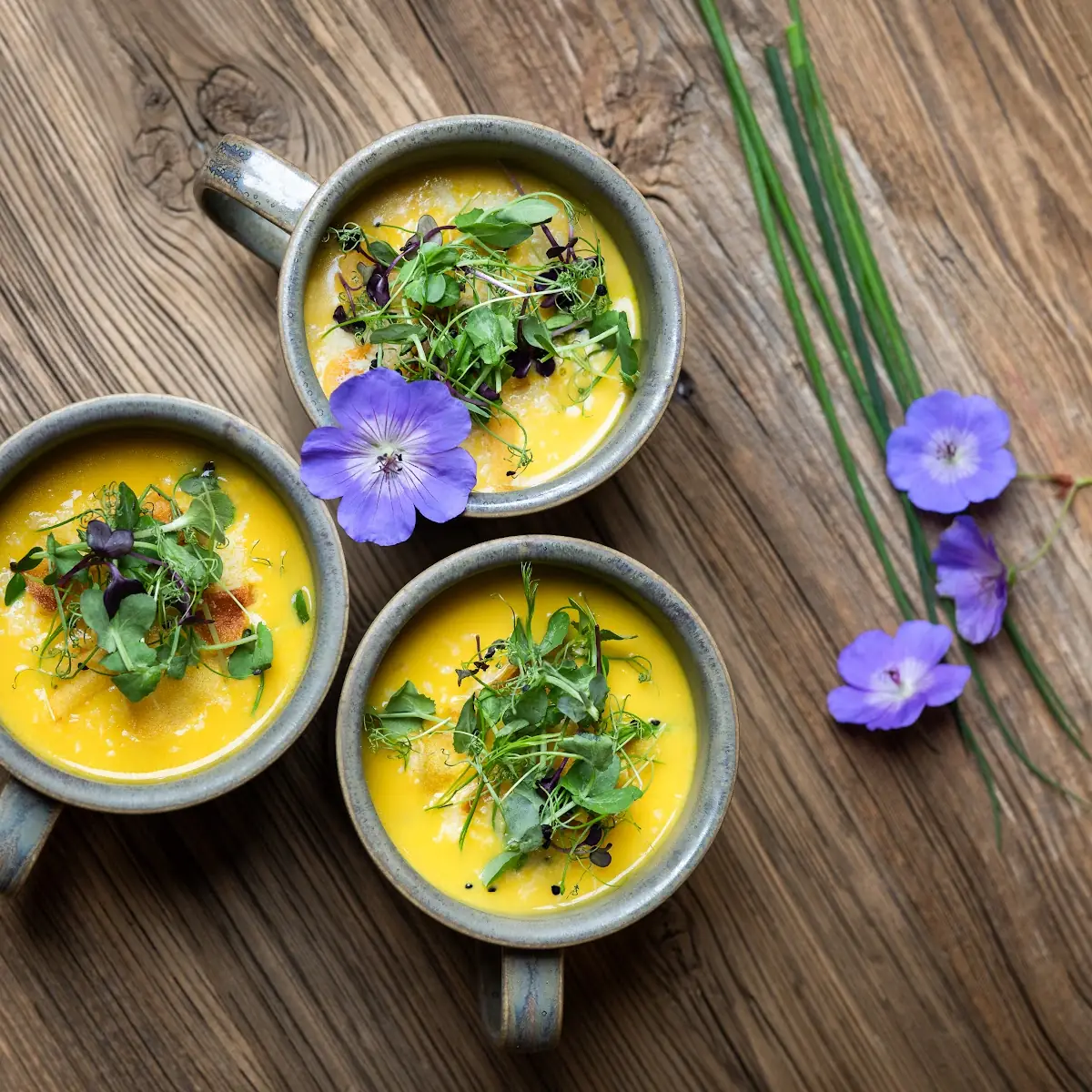 Karotten-kokoscremesuppe